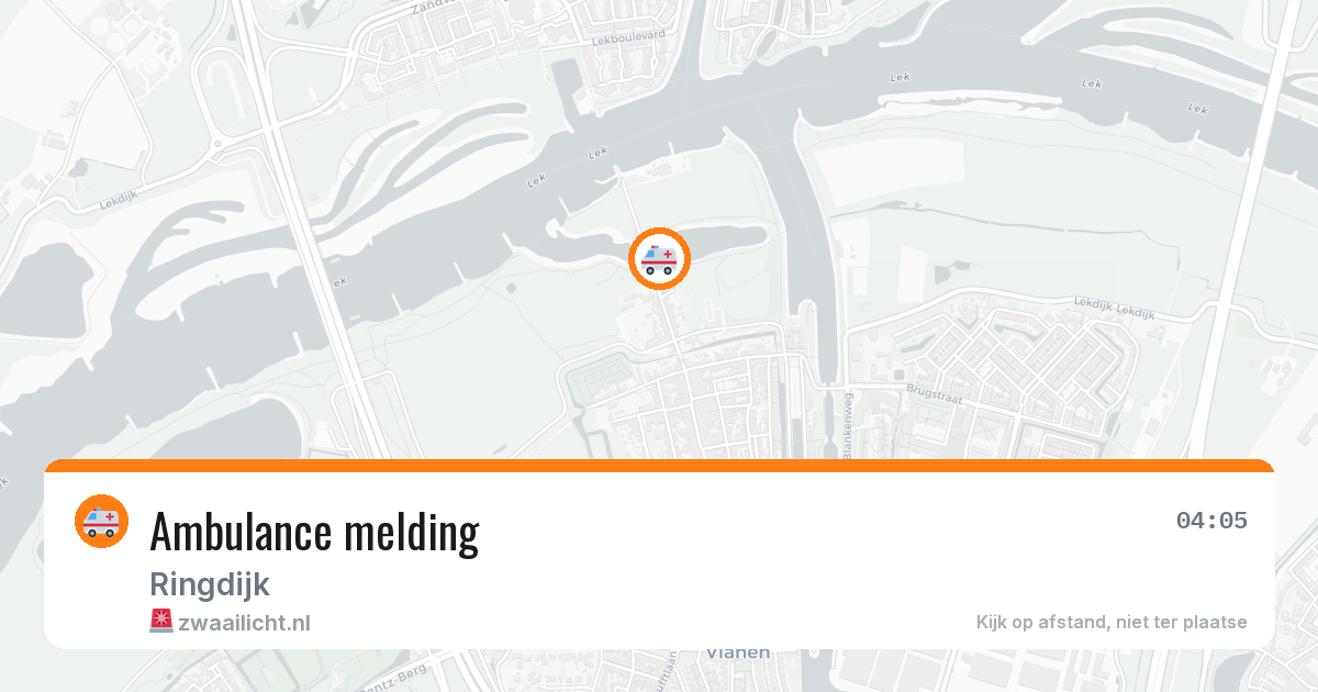 Ambulance melding — 20 jan 2026