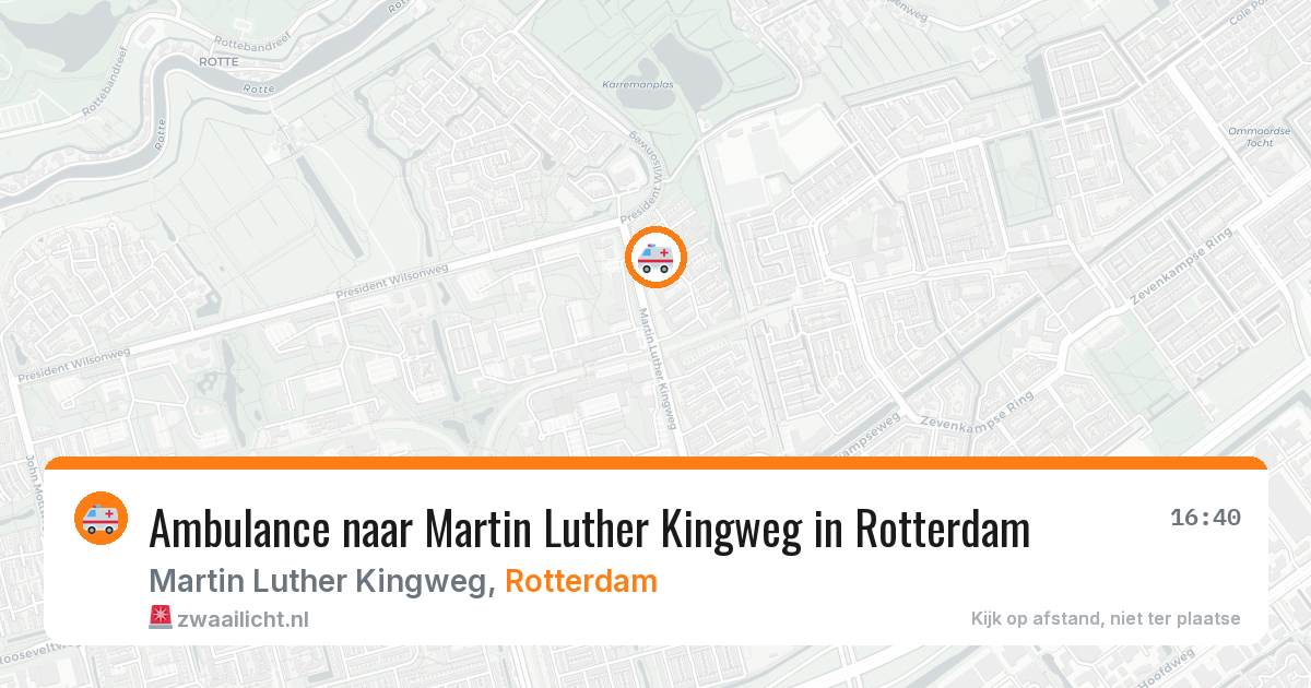 Ambulance naar Martin Luther Kingweg in Rotterdam — 18 jun 2026