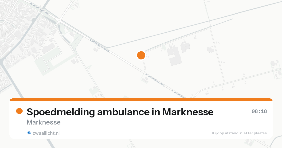 Spoedmelding ambulance in Marknesse — 16 aug 2026