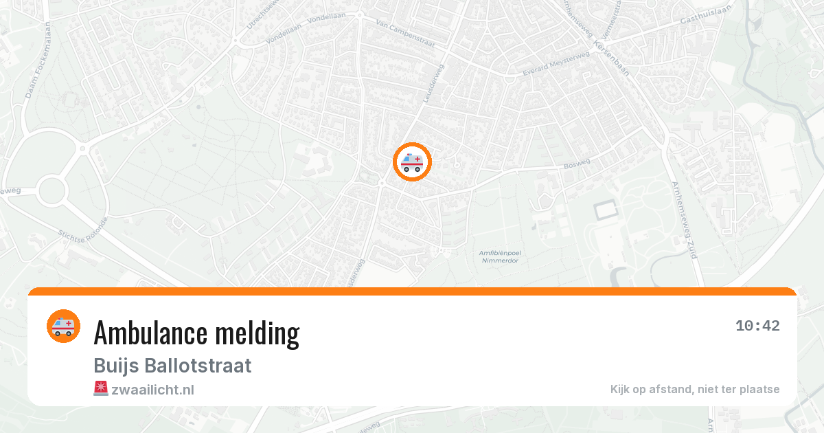 Ambulance melding — 9 mrt 2026