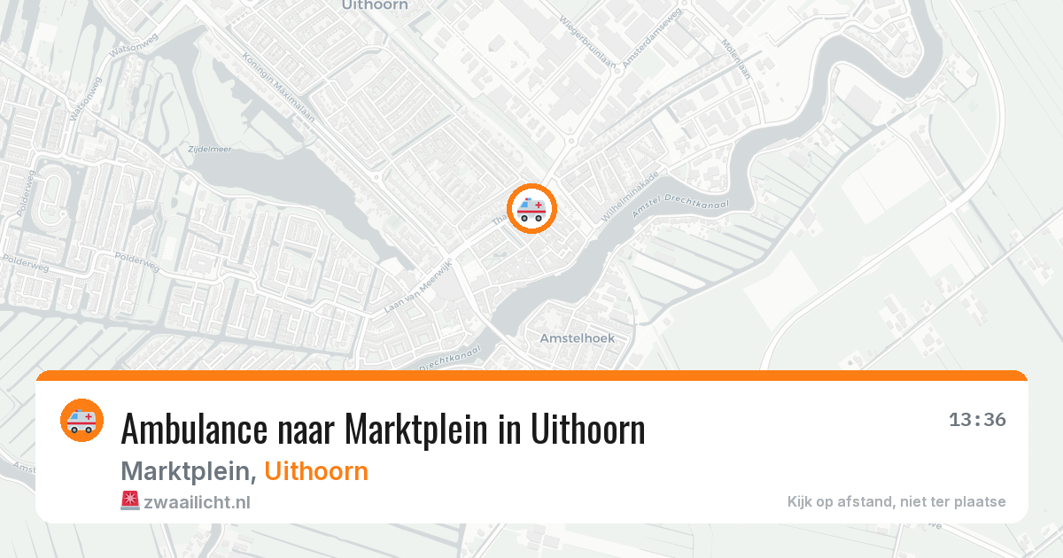 Ambulance naar Marktplein in Uithoorn — 6 aug 2026