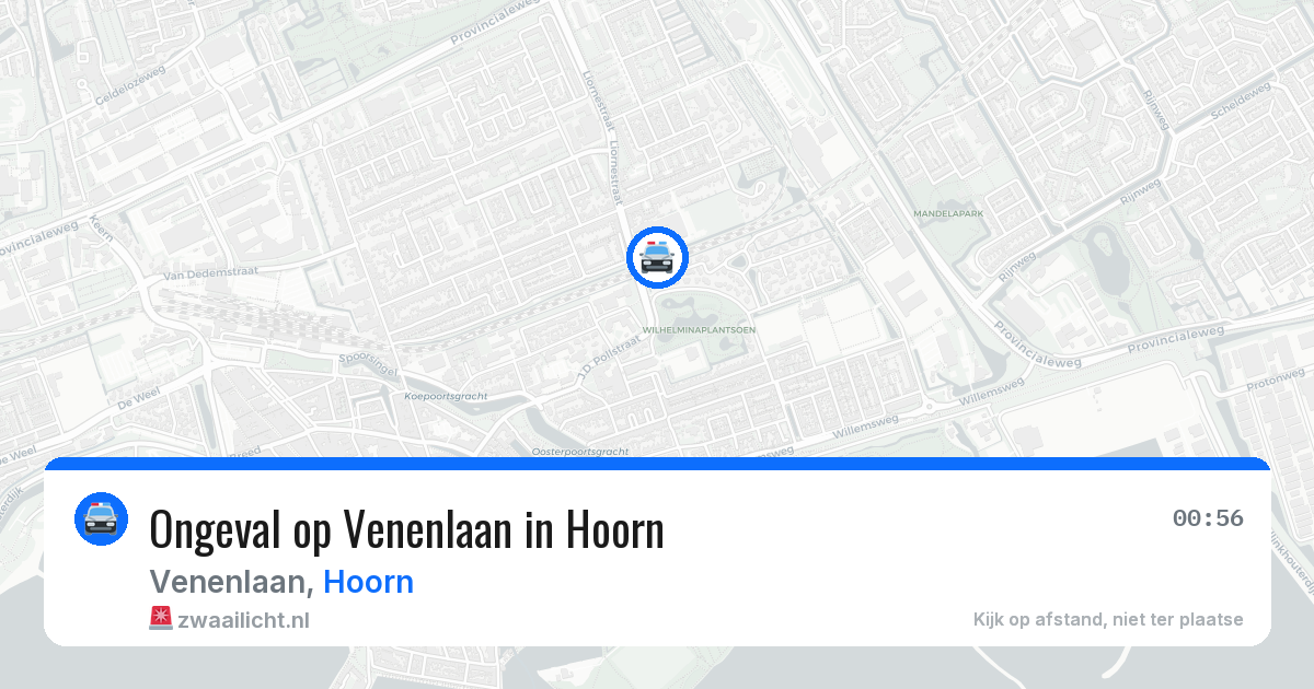 Ongeval op Venenlaan in Hoorn — 12 jun 2026
