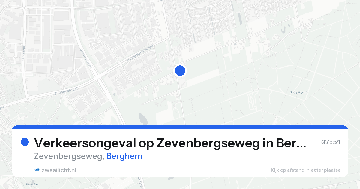 Verkeersongeval op Zevenbergseweg in Berghem — 21 aug 2026