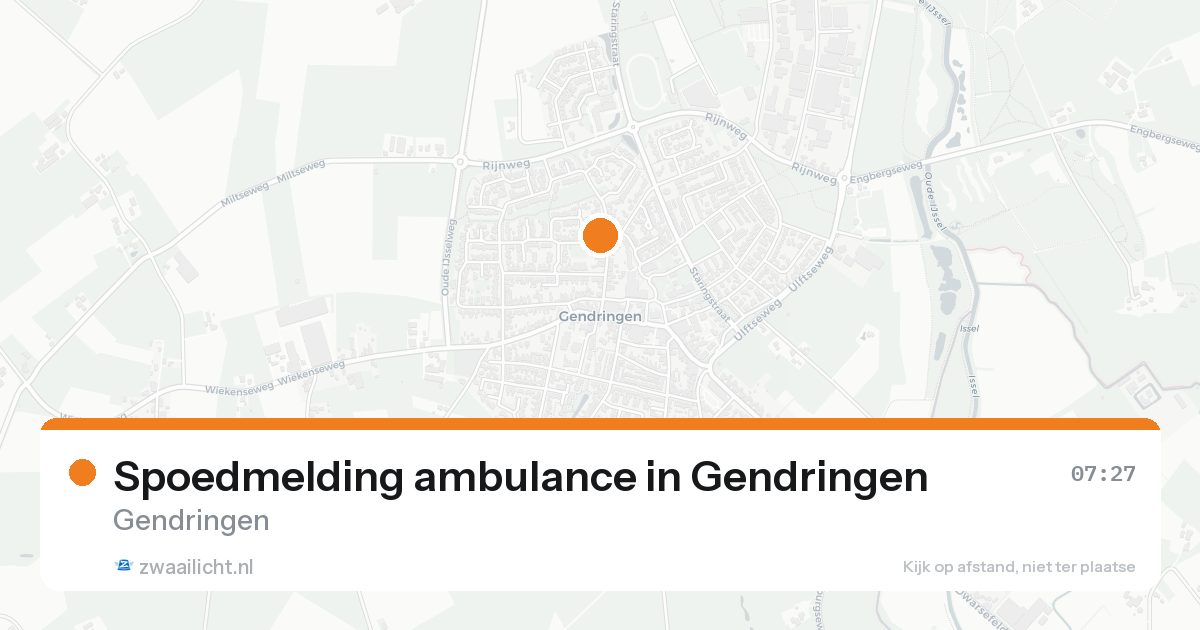 Spoedmelding ambulance in Gendringen — 8 feb 2026