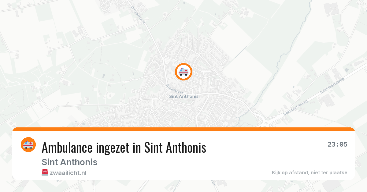 Ambulance ingezet in Sint Anthonis — 27 jun 2026