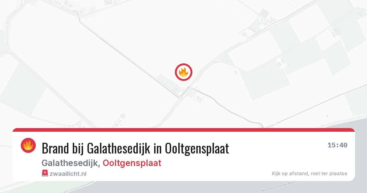 Brand bij Galathesedijk in Ooltgensplaat — 2 mei 2026