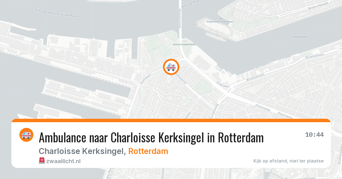 Ambulance naar Charloisse Kerksingel in Rotterdam — 14 jun 2026