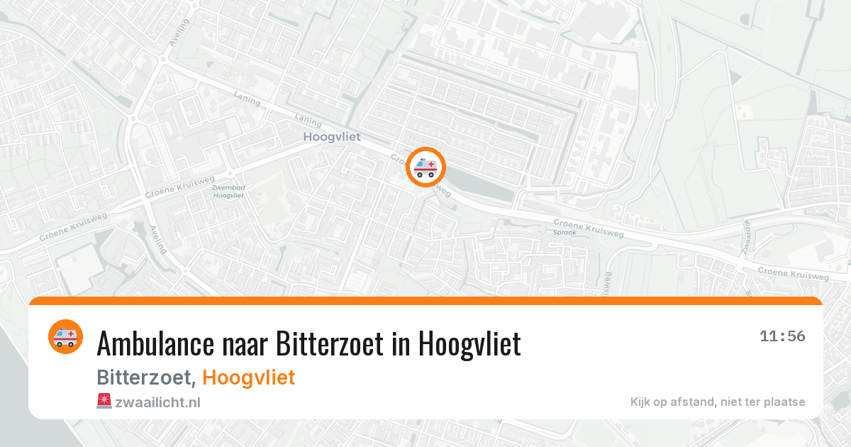 Ambulance naar Bitterzoet in Hoogvliet — 31 mrt 2026