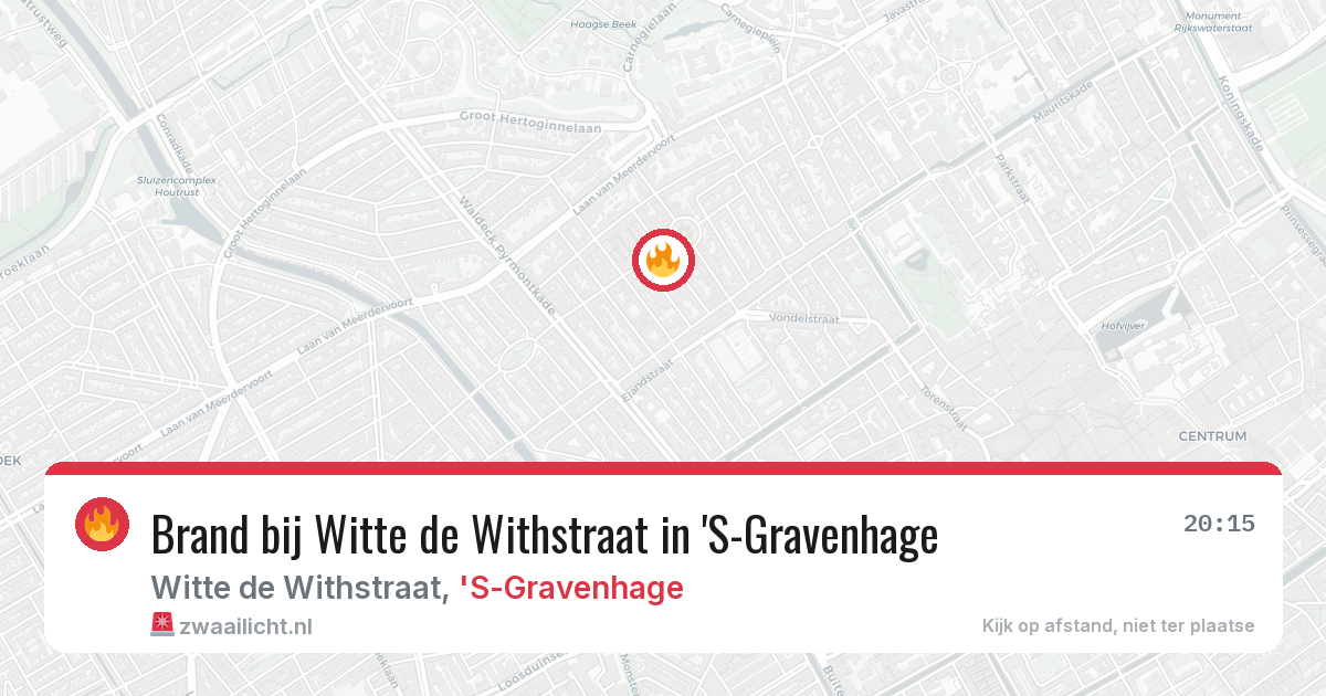 Brand bij Witte de Withstraat in 'S-Gravenhage — 6 jul 2026