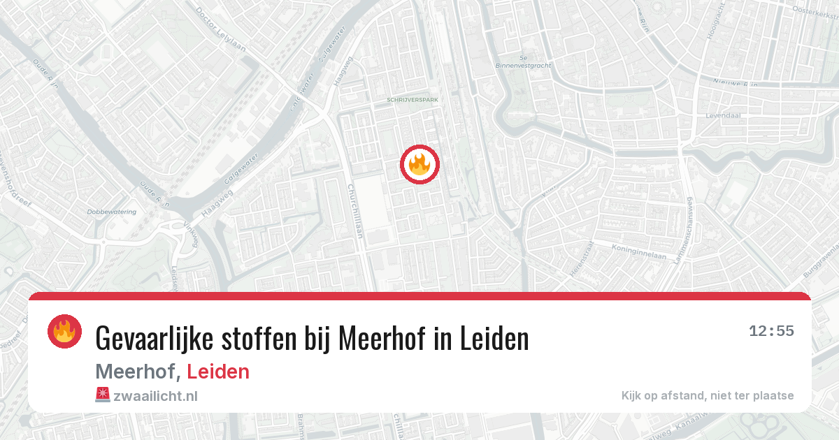 Gevaarlijke stoffen bij Meerhof in Leiden — 24 jun 2026