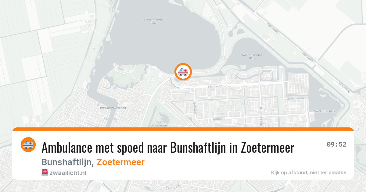Ambulance met spoed naar Bunshaftlijn in Zoetermeer — 31 mrt 2026
