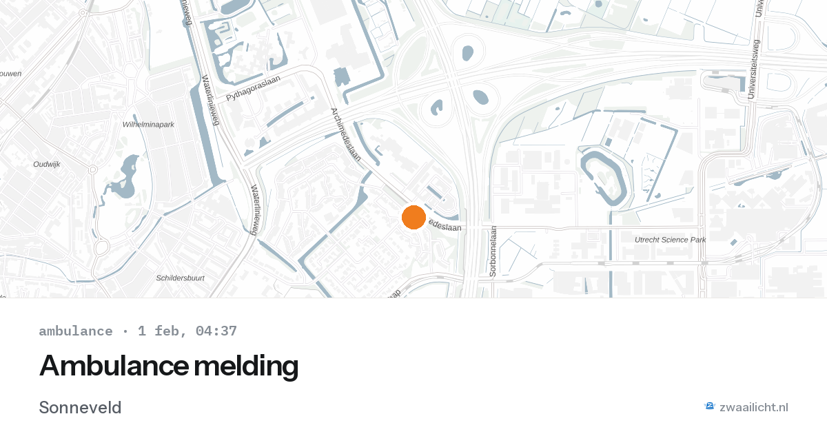 Ambulance melding — 1 feb 2026