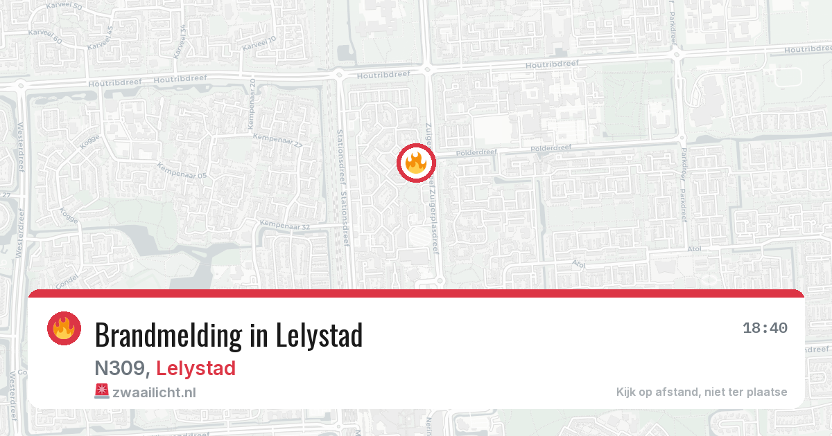 Brandmelding in Lelystad — 3 aug 2026