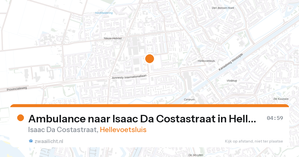 Ambulance naar Isaac Da Costastraat in Hellevoetsluis — 7 feb 2026