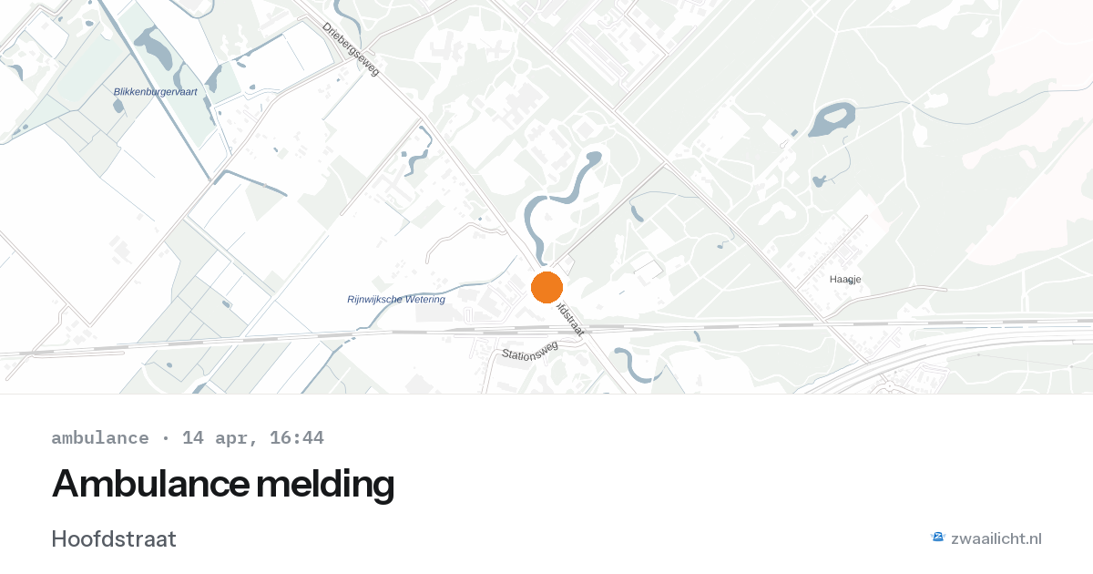 Ambulance melding — 14 apr 2026