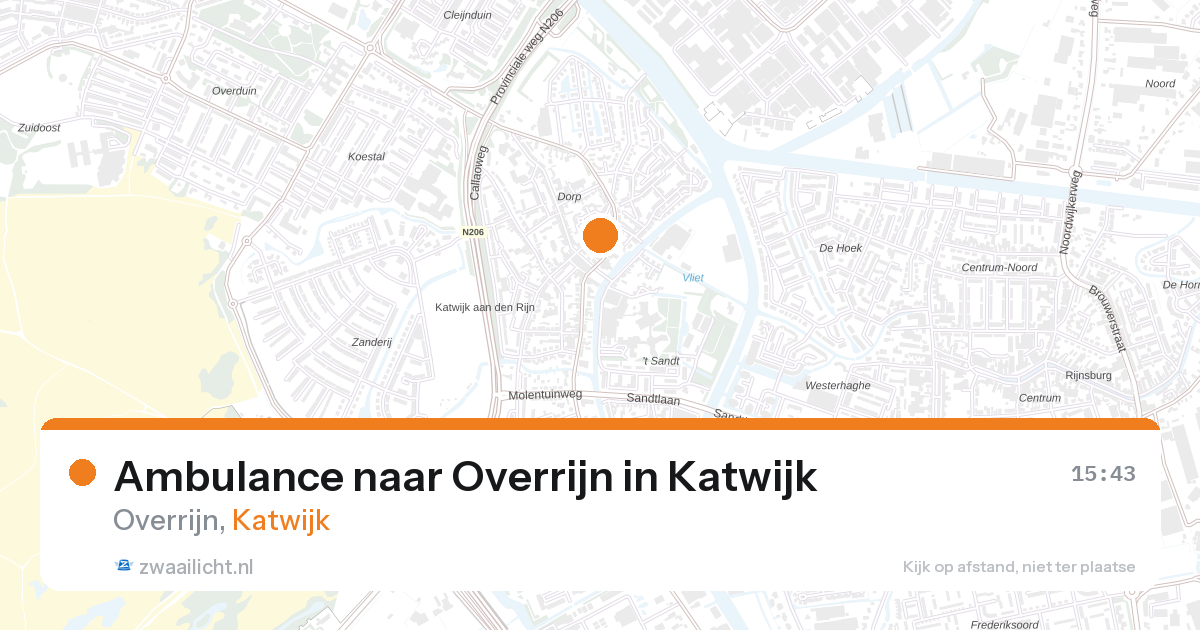 Ambulance naar Overrijn in Katwijk — 11 apr 2026