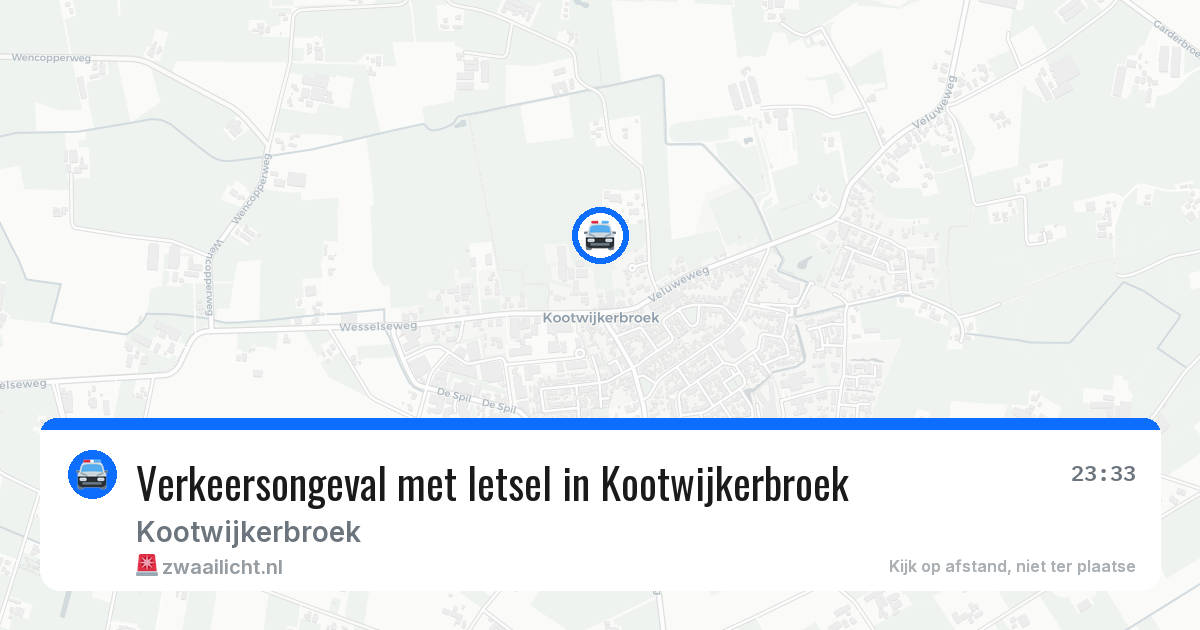 Verkeersongeval met letsel in Kootwijkerbroek — 26 jun 2026