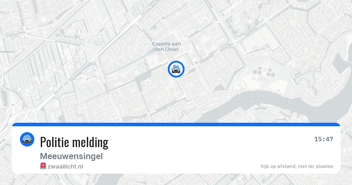Politie melding — 8 jul 2026