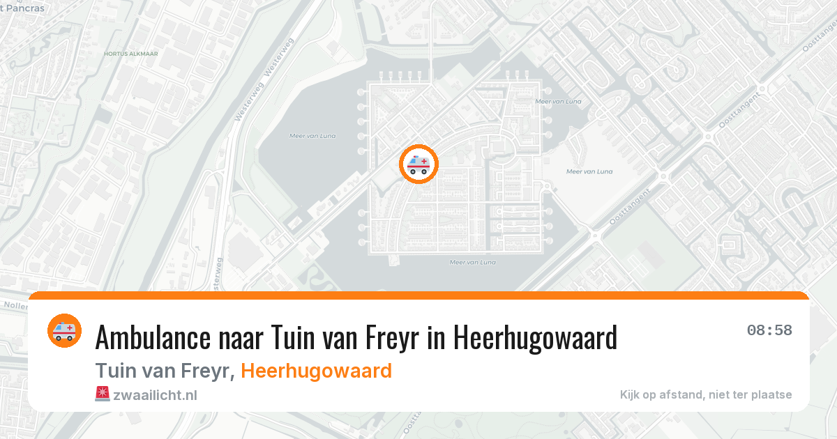 Ambulance naar Tuin van Freyr in Heerhugowaard — 23 jun 2026