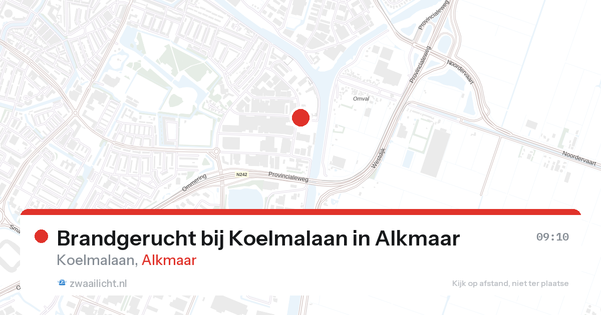 Brandgerucht bij Koelmalaan in Alkmaar — 23 mrt 2026