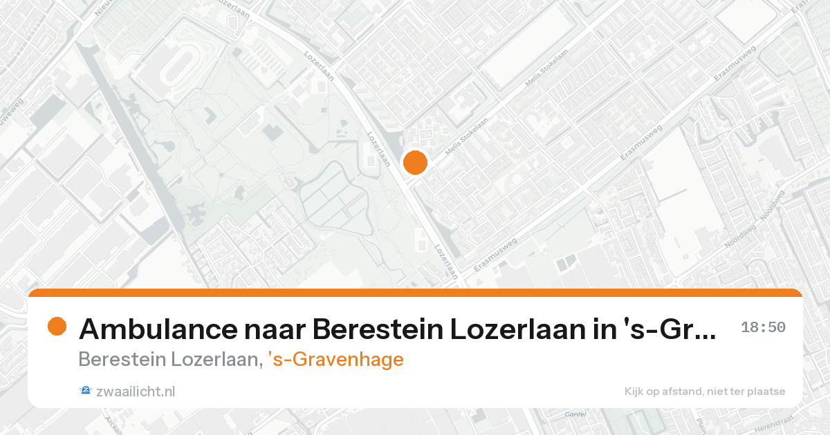 Ambulance naar Berestein Lozerlaan in 's-Gravenhage — 30 jan 2026