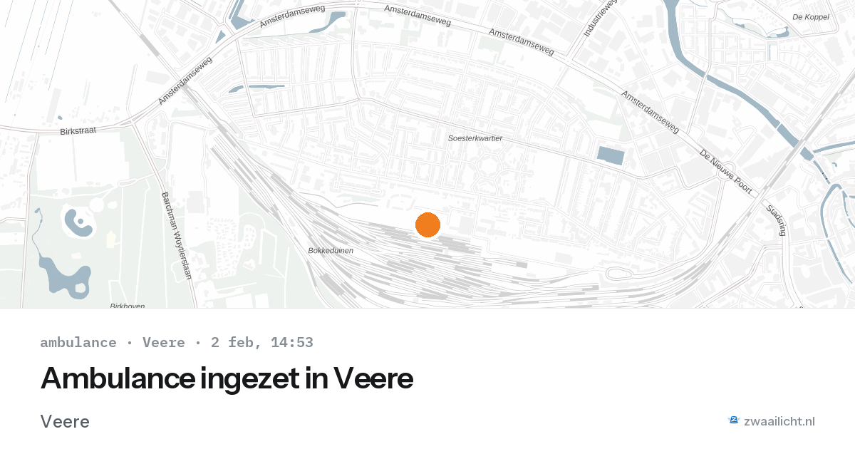 Ambulance ingezet in Veere — 2 feb 2026