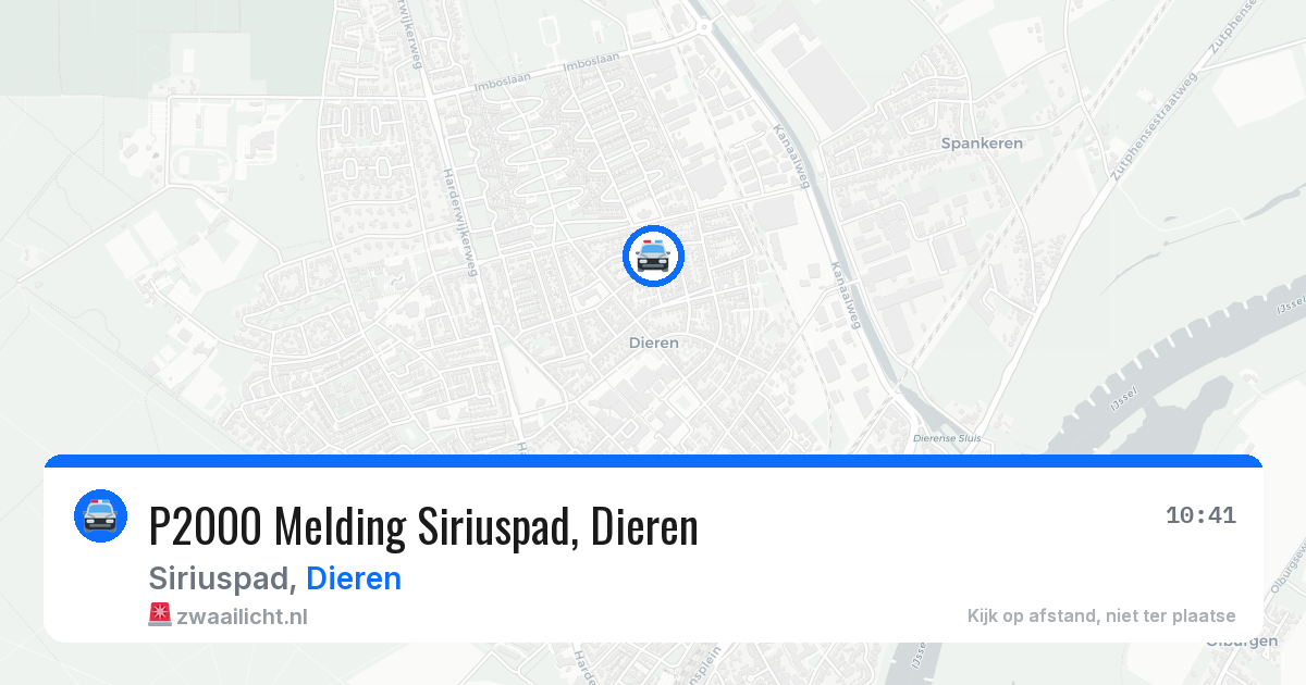 P2000 Melding Siriuspad, Dieren — 10 mei 2026