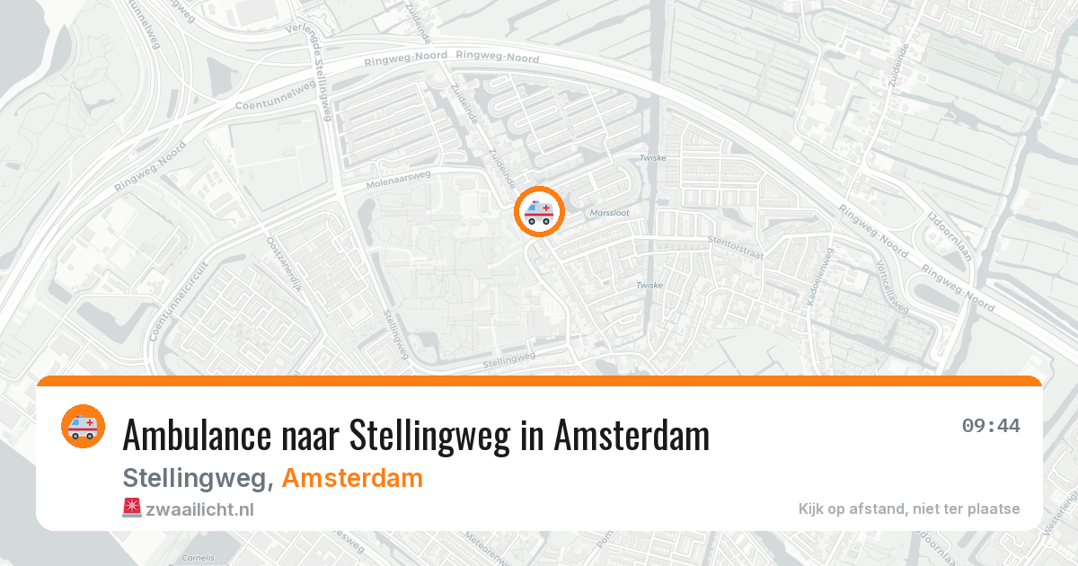 Ambulance naar Stellingweg in Amsterdam — 2 aug 2026