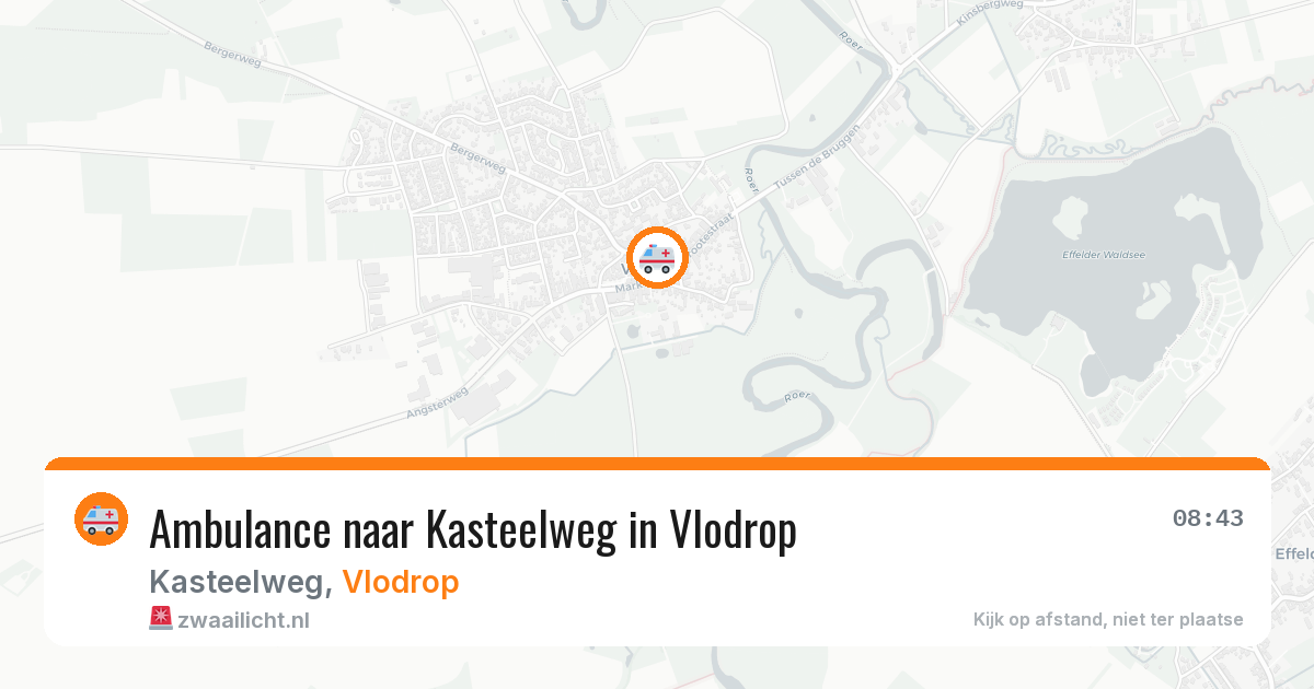 Ambulance naar Kasteelweg in Vlodrop — 13 apr 2026