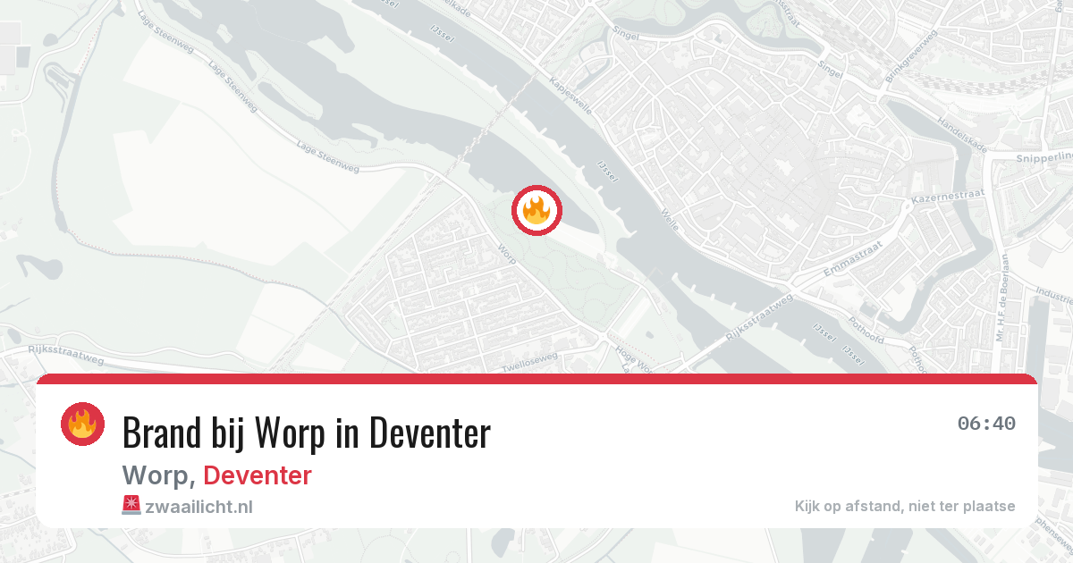 Brand bij Worp in Deventer — 11 aug 2026