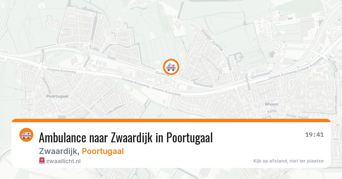 Ambulance naar Zwaardijk in Poortugaal — 11 jun 2026