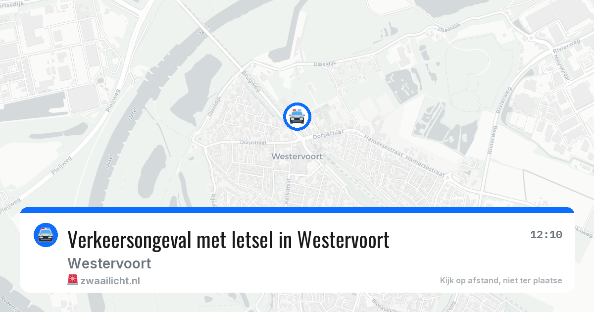 Verkeersongeval met letsel in Westervoort — 12 jun 2026