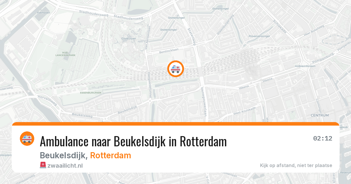 Ambulance naar Beukelsdijk in Rotterdam — 21 mrt 2026