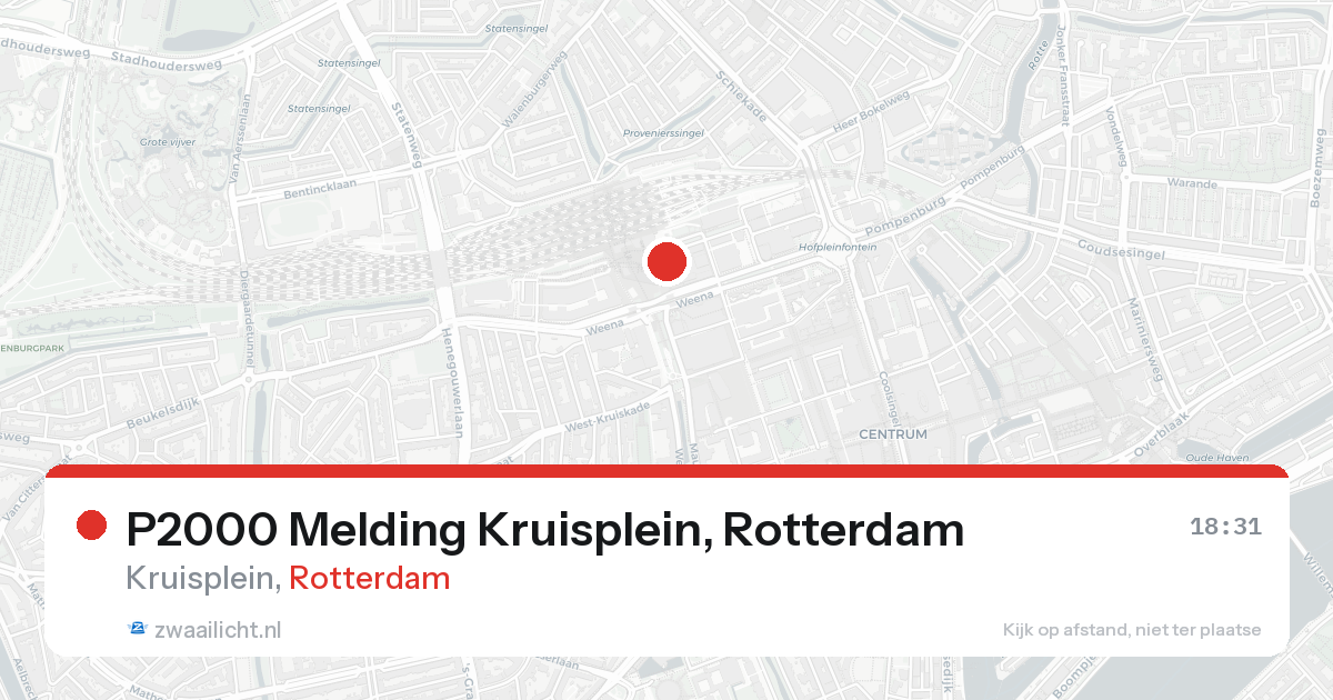 P2000 Melding Kruisplein, Rotterdam — 7 feb 2026