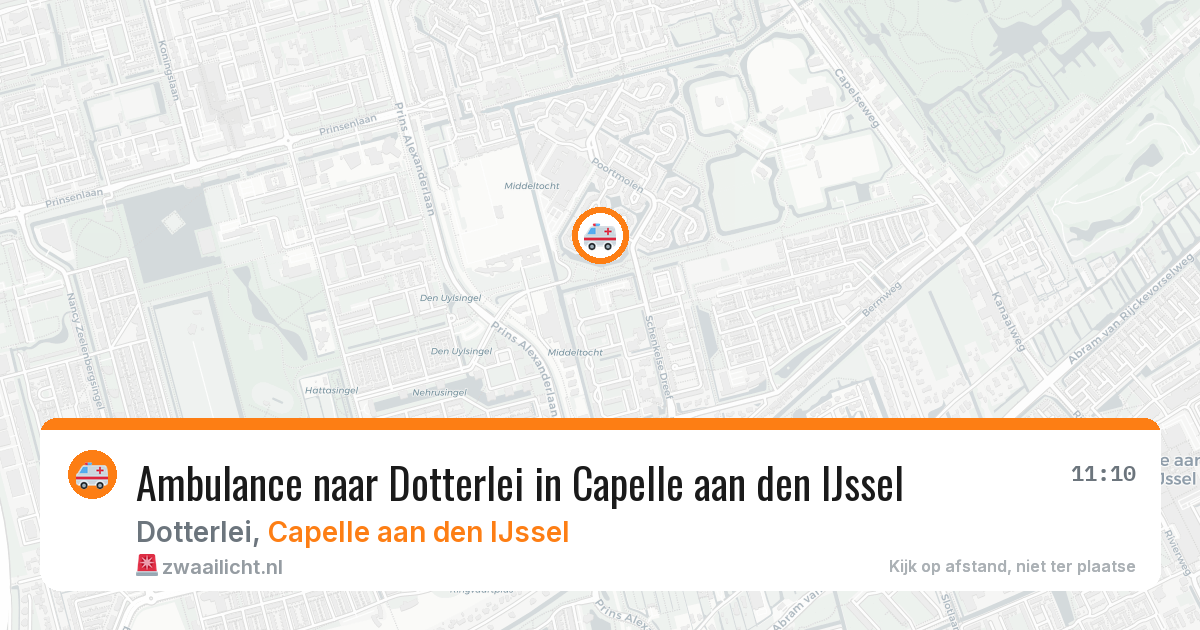 Ambulance naar Dotterlei in Capelle aan den IJssel — 11 aug 2026