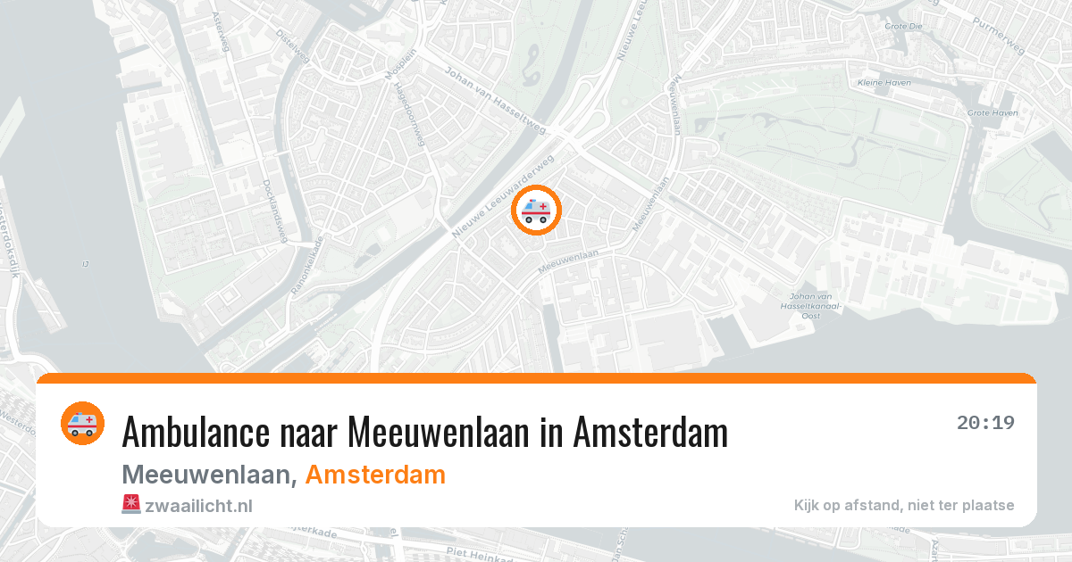 Ambulance naar Meeuwenlaan in Amsterdam — 27 jun 2026