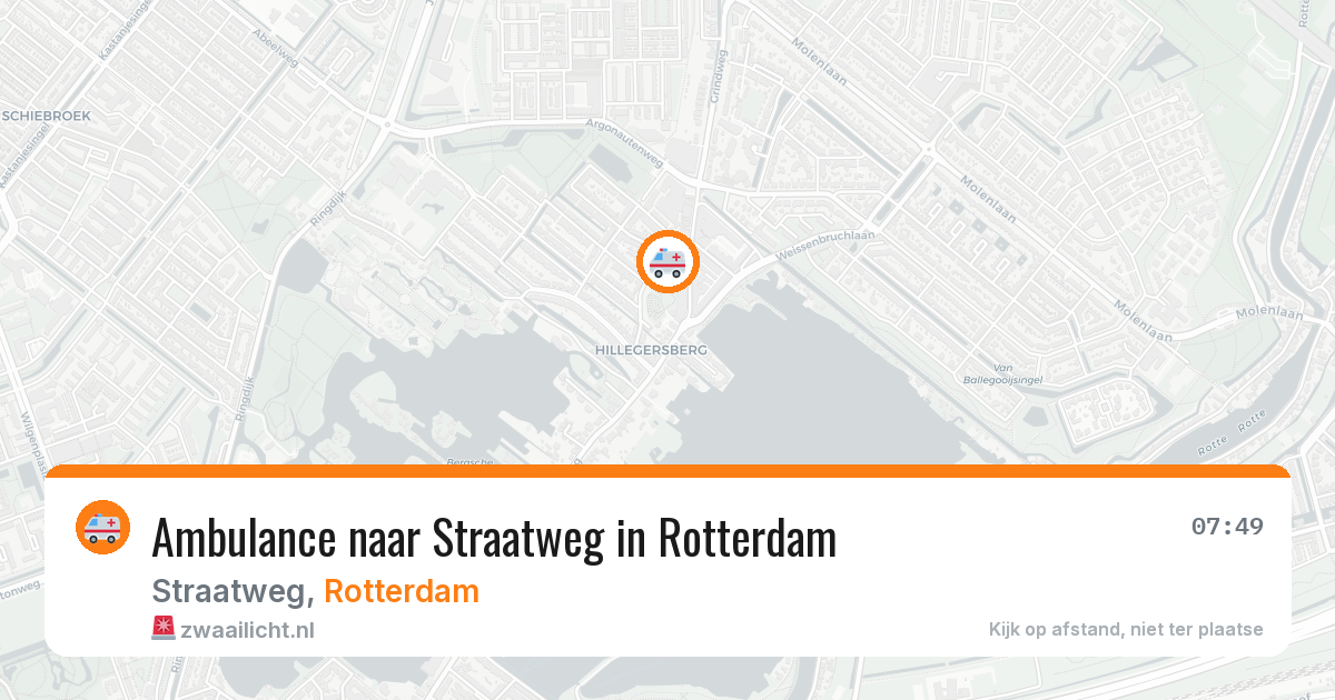 Ambulance naar Straatweg in Rotterdam — 18 mrt 2026