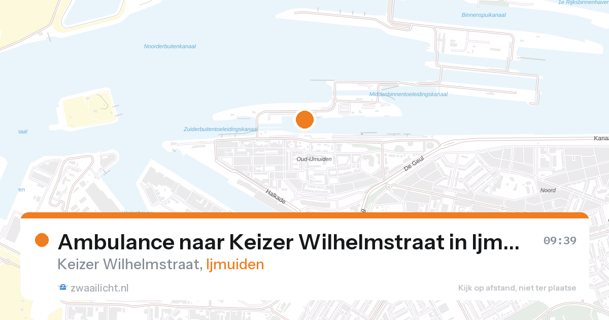 Ambulance naar Keizer Wilhelmstraat in Ijmuiden — 27 aug 2026