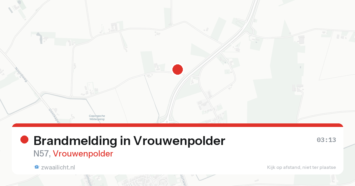 Brandmelding in Vrouwenpolder — 16 aug 2026