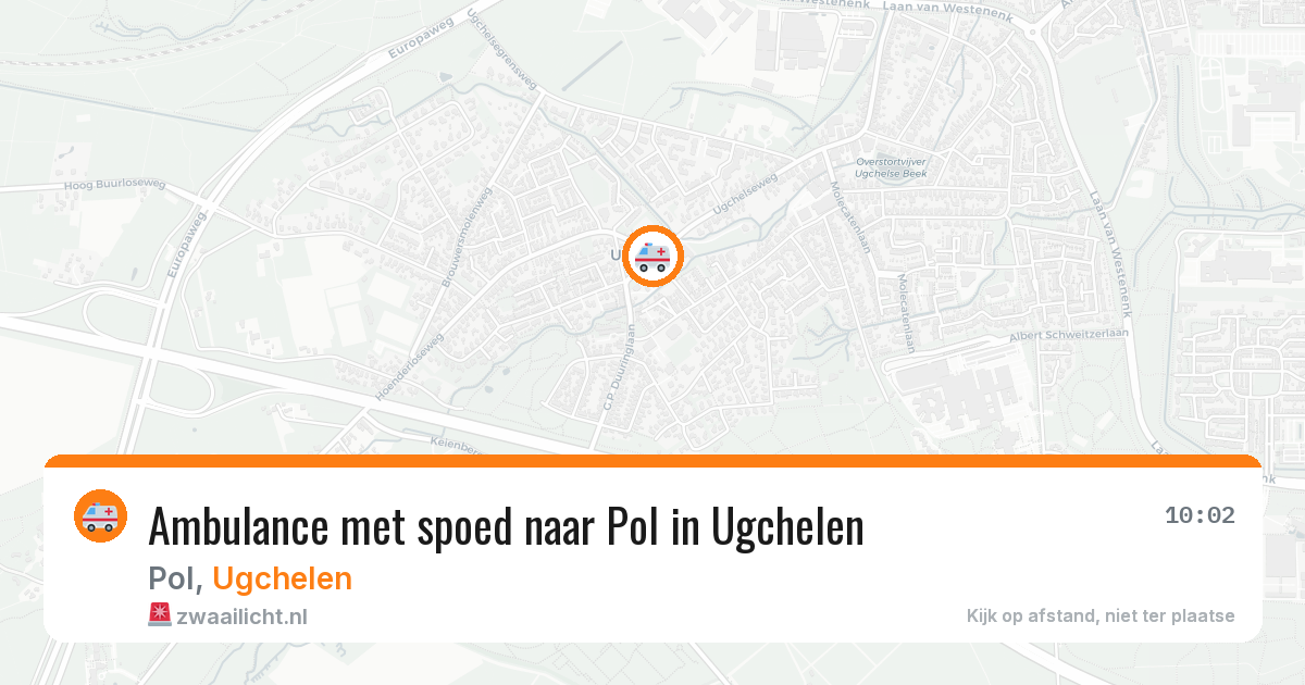 Ambulance met spoed naar Pol in Ugchelen — 9 mrt 2026