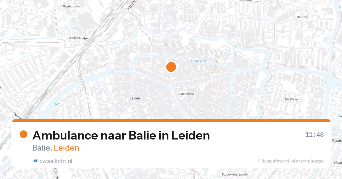 Ambulance naar Balie in Leiden — 10 mei 2026