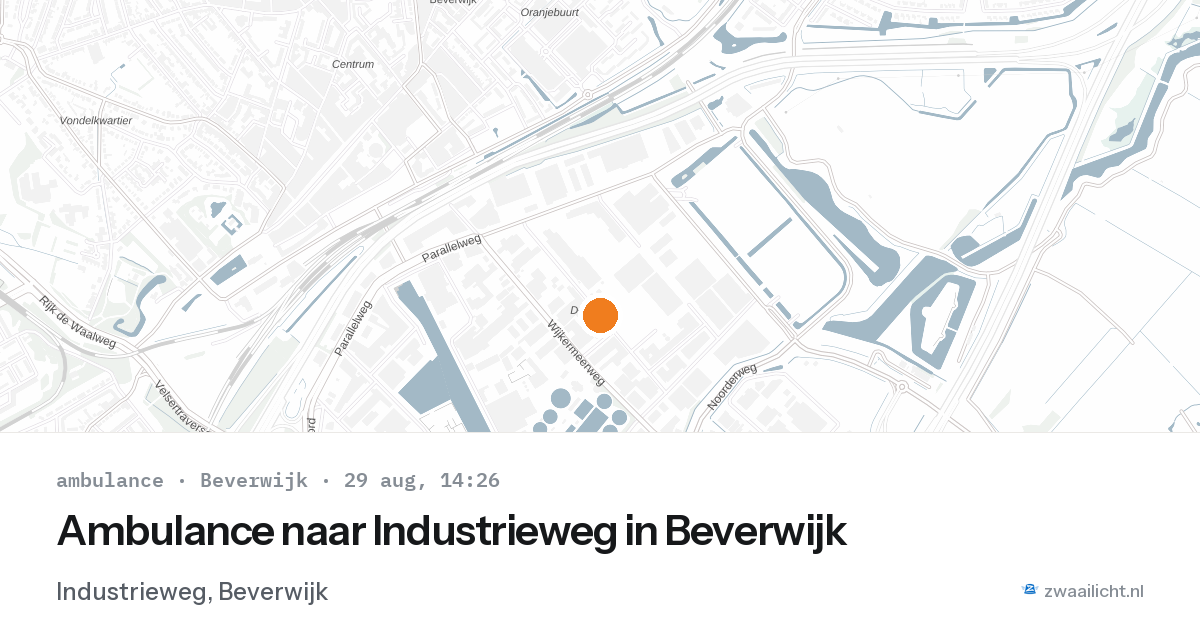 Ambulance naar Industrieweg in Beverwijk — 29 aug 2026