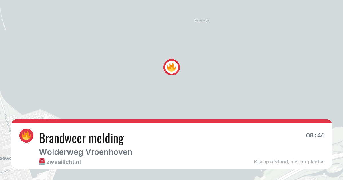Brandweer melding — 18 jul 2026