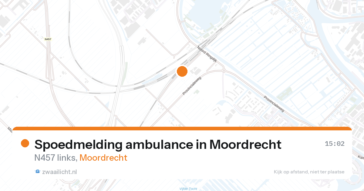Spoedmelding ambulance in Moordrecht — 27 aug 2026