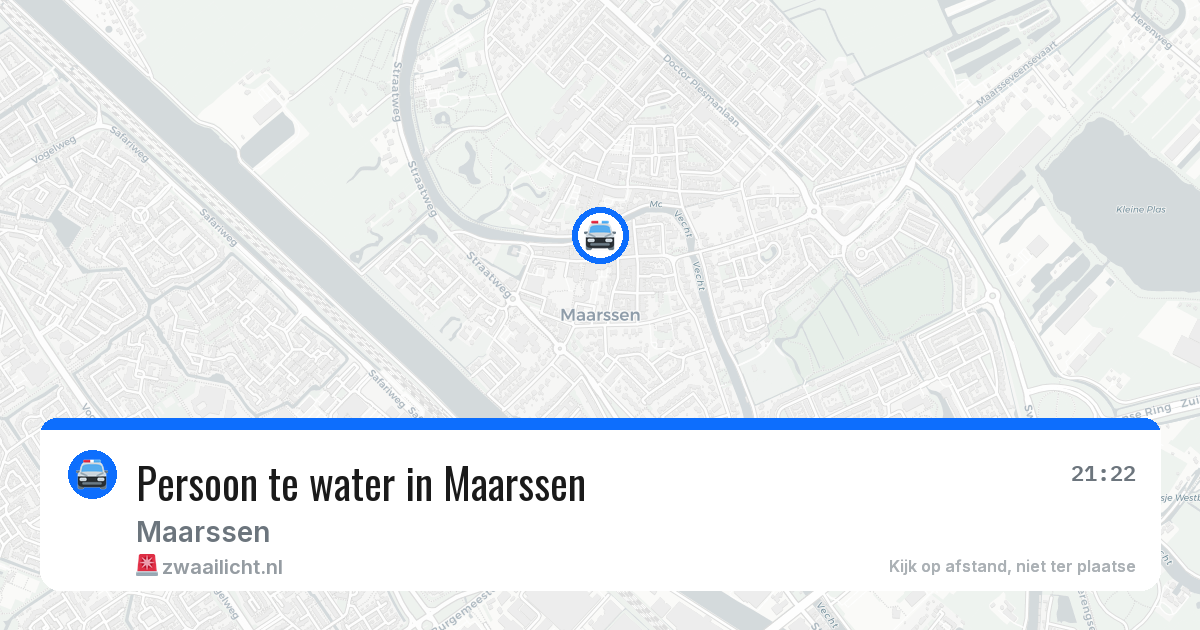 Persoon te water in Maarssen — 27 apr 2026