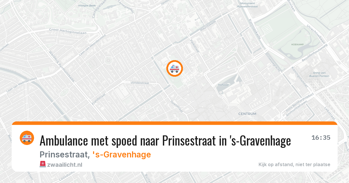 Ambulance met spoed naar Prinsestraat in 's-Gravenhage — 2 apr 2026