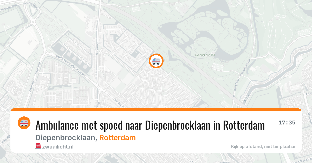 Ambulance met spoed naar Diepenbrocklaan in Rotterdam — 5 mei 2026