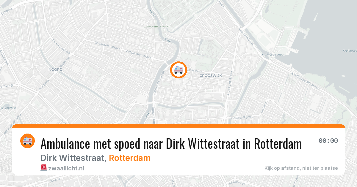 Ambulance met spoed naar Dirk Wittestraat in Rotterdam — 3 jul 2026