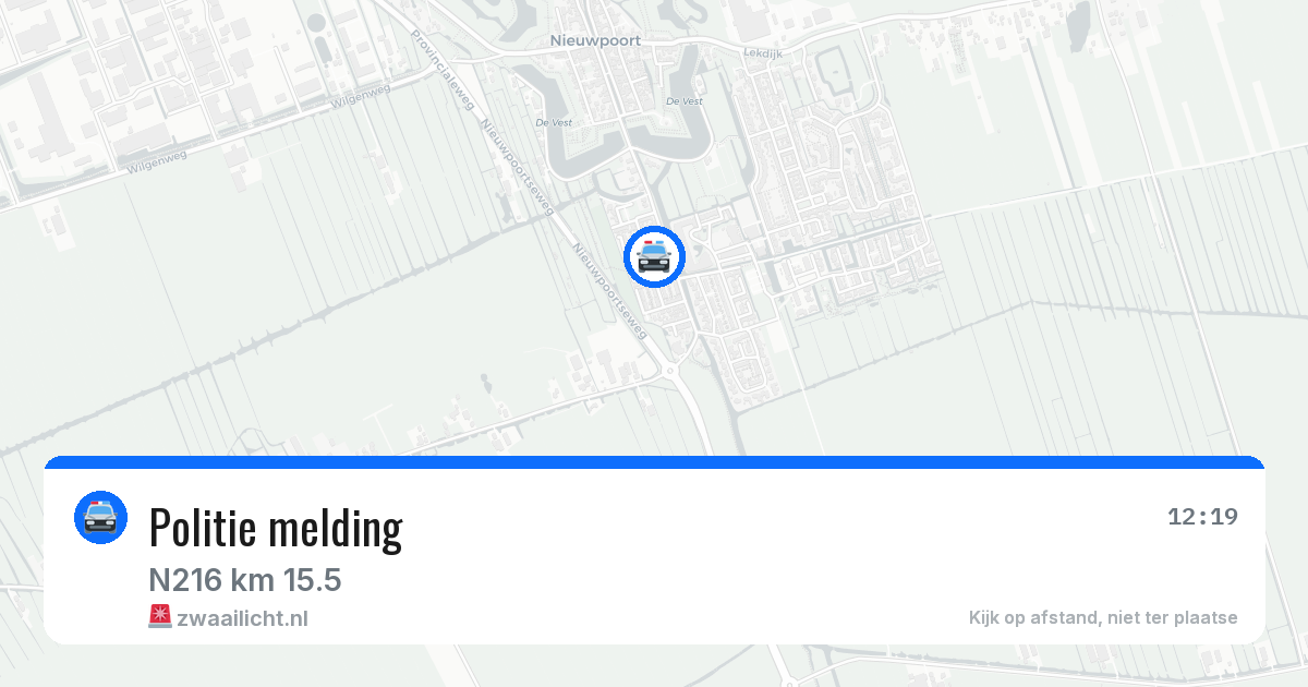 Politie melding — 26 jun 2026