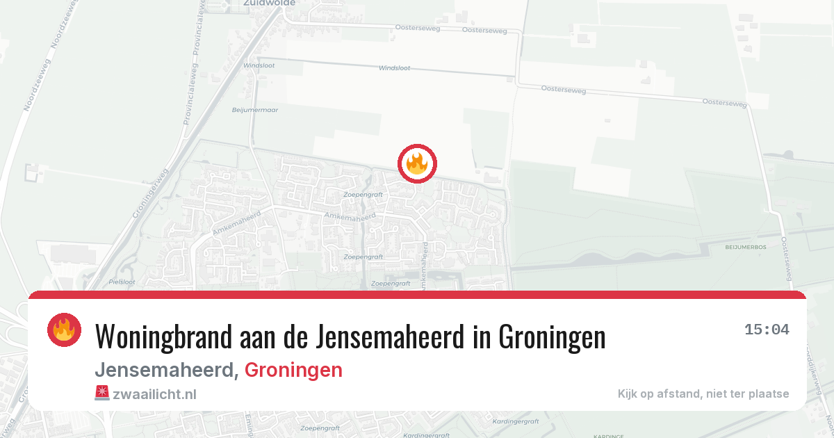 Woningbrand aan de Jensemaheerd in Groningen — 29 jan 2026